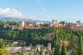 Nasrid Palaces and Alcazaba, Alhambra and Albaicin, Granada Royalty Free Stock Photo