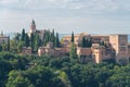 Nasrid Palaces and Alcazaba, Alhambra, Granada Royalty Free Stock Photo