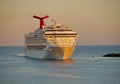 Cruise ship `Carnival Conquest` arrival at Nassau port.