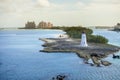 Nassau bahamas and lighthouse Royalty Free Stock Photo