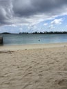 2017 Nassau Bahamas Western Esplande Beach Swimming Royalty Free Stock Photo