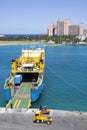 Nassau Cargo Ship Getting Loaded