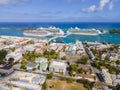 Cruise ships at Cruise port in Nassau, Bahamas Royalty Free Stock Photo