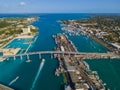 Nassau downtown aerial view, Bahamas Royalty Free Stock Photo