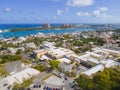 Nassau historic downtown aerial view, Bahamas Royalty Free Stock Photo