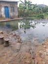 Nasty area in Douala Cameroon Royalty Free Stock Photo