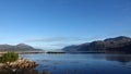 Nasvatnet lake in Eide on autumn day on Atlantic Road in Norway Royalty Free Stock Photo