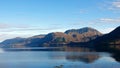Nasvatnet lake in Eide on autumn day on Atlantic Road in Norway Royalty Free Stock Photo