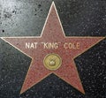 Nat King Cole`s star on Hollywood Walk of Fame