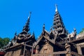 Nat Taung Kyaung wooden monastery.