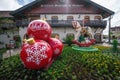 Natal Luz - Christmas Decoration in front of Gramado City Hall - Gramado, Rio Grande do Sul, Brazil