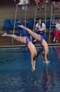 Natalia Aminieva and Galina Sitnikova jumps