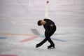 Nathan Chen of the United States performs in the Men Single Skating Short Program at the 2018 Winter Olympic Games Royalty Free Stock Photo