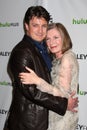 Nathan Fillion, Susan Sullivan Royalty Free Stock Photo