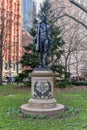 Nathan Hale Monument - New York City Royalty Free Stock Photo