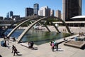 Nathan Phillips Square with the City Hall Complex, Toronto, ON, Canada Royalty Free Stock Photo