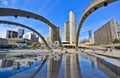 Nathan Phillips Square and City Hall in Toronto Royalty Free Stock Photo