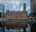 Nathan Phillips Square and Old City Hall - Toronto, Ontario, Canada Royalty Free Stock Photo