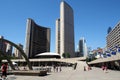 Nathan Phillips Square with the City Hall Complex, Toronto, ON, Canada Royalty Free Stock Photo