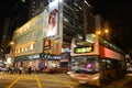 Nathan Road in Kowloon, Hong Kong Royalty Free Stock Photo