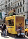 Nathan`s Hot Dog Vendor Near The Plaza Hotel, New York City, NYC, NY, USA