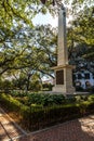 Nathanael Greene Monument in Savannah Royalty Free Stock Photo
