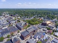 Natick downtown aerial view, Massachusetts, USA