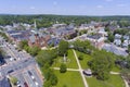 Natick downtown aerial view, Massachusetts, USA