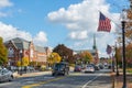 Natick historic town center, MA, USA