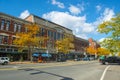 Natick historic town center, MA, USA