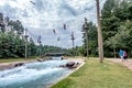 Natinal whitewater center in charlotte north carolina Royalty Free Stock Photo