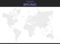 Nation of Brunei, Abode of Peace Location Map