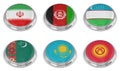 Nation flag icon set