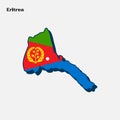 Eritrea Country Nation Flag Map Infographic Royalty Free Stock Photo