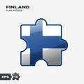 Finland State Flag Puzzle