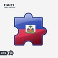 Haiti State Flag Puzzle Royalty Free Stock Photo