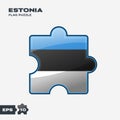 Estonia Flag Puzzle Royalty Free Stock Photo