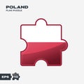 Poland Flag Puzzle Royalty Free Stock Photo