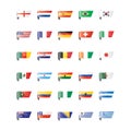 nation flags. Vector illustration decorative design