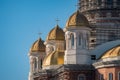 Nation Salvation Cathedral in Bucharest - Catedrala Mantuirii Neamului. Detailed architecutre. Royalty Free Stock Photo