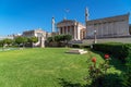 National Academy of Athens neo classical building in the center of Athens city