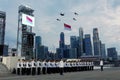 National Anthem during NDP 2009 rehearsal Royalty Free Stock Photo