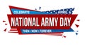 National army day banner design