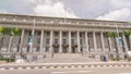 National Art Gallery timelapse hyperlapse. Formerly the Supreme Court Building and City Hall. Royalty Free Stock Photo