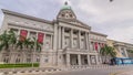 National Art Gallery timelapse hyperlapse. Formerly the Supreme Court Building and City Hall. Royalty Free Stock Photo