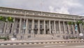 National Art Gallery timelapse hyperlapse. Formerly the Supreme Court Building and City Hall. Royalty Free Stock Photo