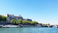 National assembly, Concorde bridge from boat on Seine in Paris Royalty Free Stock Photo