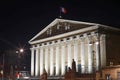 The National assembly is the lower house of the French parliament. The official seat of the National Assembly is the Royalty Free Stock Photo