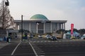 The National Assembly of the Republic of Korea around Yeouido during winter evening at Yeongdeungpo , Seoul South Korea : 5 Royalty Free Stock Photo