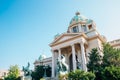 National Assembly of the Republic of Serbia, Dom Narodne Skupstine in Belgrade, Serbia Royalty Free Stock Photo